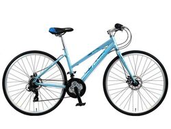 Imperfect Falcon Riviera Ladies Hybrid Bike 700c - Sky Blue Thumbnail