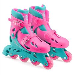 Imperfect Xootz Kids Inline Roller Blades Girls - Pink/Blue Thumbnail