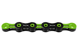 KMC Chain Diamond Like Coating 116 Link 10 Speed - Black/Green Thumbnail