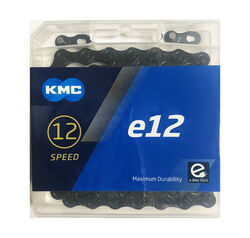 KMC E12 Black Tech eBike Chain 12 Speed Thumbnail