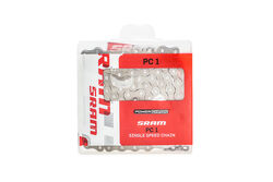 SRAM PC-1 1/8 Bike Chain with Snap Lock Connector 114 Links, 1 Speed - Silver Thumbnail