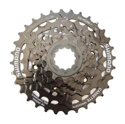 Shimano Tourney TX CS-HG200-7 7 Speed Bicycle Cassette, 12-32T, Hyperglide - Black 1 Thumbnail