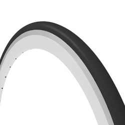 Tannus Aither II Slick Hard Road Bike Tyre, Midnight Black - 700c x 23 Thumbnail