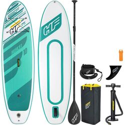 Bestway Hydro-Force HuaKa'i Inflatable SUP Stand Up Paddleboard - White/Green Thumbnail