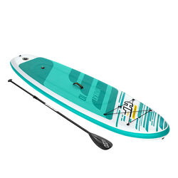 Bestway Hydro-Force HuaKa'i Inflatable SUP Stand Up Paddleboard - White/Green 1 Thumbnail