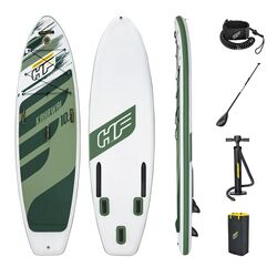 Bestway Hydro-Force Kahawai Surf Inflatable SUP Stand Up Paddleboard - White Green Thumbnail