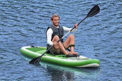 Bestway Hydro-Force Freesoul Tech Convertible Inflatable SUP Stand Up Paddleboard Set - White/Green 2 Thumbnail