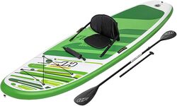 Bestway Hydro-Force Freesoul Tech Convertible Inflatable SUP Stand Up Paddleboard Set - White/Green 1 Thumbnail