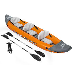 Bestway Hydro-Force Rapid X3 Inflatable Kayak - Orange/Grey 2 Thumbnail