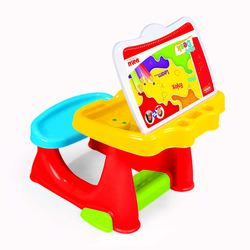 Dolu Toddler Kids Study Desk Table with Bench, Multicolour - 3 Years+ Thumbnail