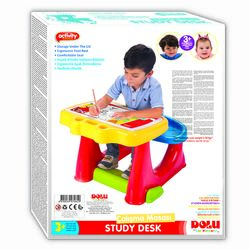 Dolu Toddler Kids Study Desk Table with Bench, Multicolour - 3 Years+ 3 Thumbnail
