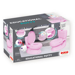 Dolu Toddlers Bathroom Educational Training Potty - Pink 1 Thumbnail