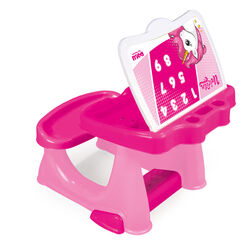 Dolu Unicorn Kids Girls Study Desk Table and Chair Set - Pink 1 Thumbnail