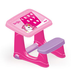 Dolu Unicorn Smart Kids Girls Study Desk Table and Chair Set - Pink 2 Thumbnail