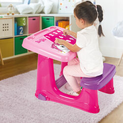 Dolu Unicorn Smart Kids Girls Study Desk Table and Chair Set - Pink 3 Thumbnail