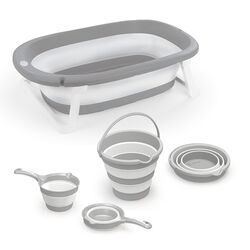 Dolu Bath Set - White/Grey Thumbnail