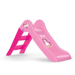 Dolu Unicorn Kids Girls My First Slide, Indoor Outdoor Garden Toy Playground - Pink Thumbnail