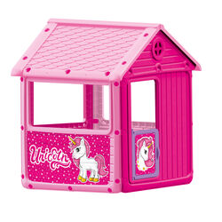 Dolu Unicorn My First House Kids Indoor Outdoor Playhouse Set - Pink Thumbnail