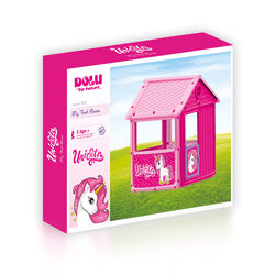 Dolu Unicorn My First House Kids Indoor Outdoor Playhouse Set - Pink 1 Thumbnail