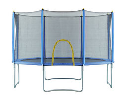 NoBoundz 12ft Garden Trampoline w/ Net Enclosure & Zip Entry Thumbnail