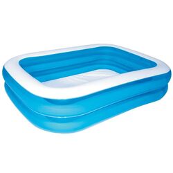 Bestway Blue Rectangular Outdoor Garden Inflatable Family Swimming Pool - 79