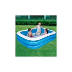 Bestway Blue Rectangular Outdoor Garden Inflatable Family Swimming Pool - 79
