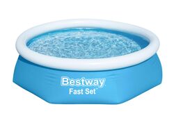 Bestway Fast Set Portable Outdoor Inflatable Swimming Pool - 8ft x 24In  1 Thumbnail