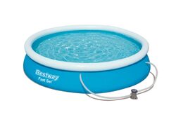 Bestway Fast Set Portable Outdoor Inflatable Swimming Pool with Filter Pump - 12ft x 30in Thumbnail