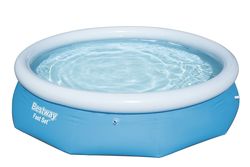 Bestway Fast Set Round Inflatable Family Swimming Pool, Blue - 10 ft x 30 in Thumbnail