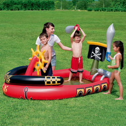 Bestway Kids Outdoor Inflatable Pirate Play Swimming Pool 1 Thumbnail