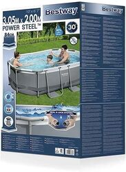 Bestway Power Steel Swimming Pool Set With Filter Pump - 10' x 6' 7