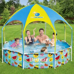 Bestway Steel Pro UV Careful Splash-In-Shade Paddling Pool - 8ft 1 Thumbnail