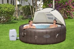 Lay-Z-Spa Canopy Hot Tub Jacuzzi Cover Outdoor Sun Shelter 3 Thumbnail