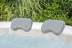 Lay-Z-Spa Padded Pillow Set - Grey 3 Thumbnail