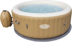 Lay-Z-Spa Palm Springs AirJet Outdoor Inflatable Hot Tub Jacuzzi - Beige 2 Thumbnail