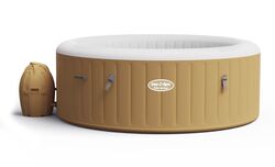 Lay-Z-Spa Palm Springs AirJet Outdoor Inflatable Hot Tub Jacuzzi - Beige Thumbnail