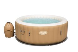 Lay-Z-Spa Palm Springs Portable Outdoor Inflatable Hot Tub Jacuzzi - Brown Thumbnail