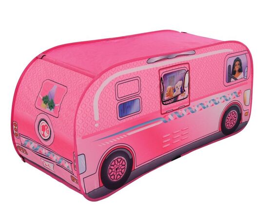 Buy a Barbie Pop Up Camper Tent Campervan Pink from E Bikes Direct Outlet