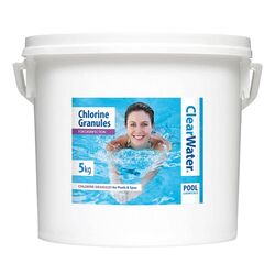 Clearwater Swimming Pool and Spa Chlorine Granules - 5kg, Pail Thumbnail