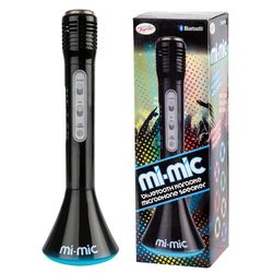 Mi-Mic Karaoke Microphone Speaker with Bluetooth and LED Lights - Black Thumbnail