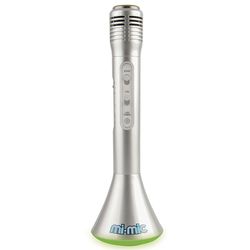 Mi-Mic Karaoke Microphone Speaker with Bluetooth and LED Lights - Silver 4 Thumbnail