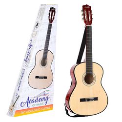 Toyrific Academy of Music Kids Acoustic Guitar with Strap and Spare Strings - 36