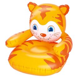 Bestway Indoor Outdoor Garden Pool Inflatable Baby Tiger Kid's Chair - Orange Thumbnail