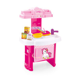 Dolu Unicorn My First Kitchen Set Kids Girls Cooking Toy Playset - Pink Thumbnail