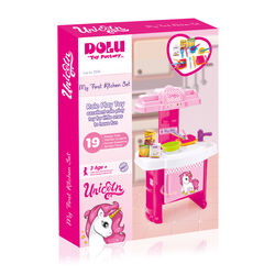 Dolu Unicorn My First Kitchen Set Kids Girls Cooking Toy Playset - Pink 2 Thumbnail