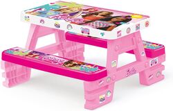 Dolu Barbie Picnic Table for 4 - Pink Thumbnail