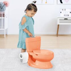 Dolu Toddlers Bathroom Educational Development Training Potty - Orange 3 Thumbnail