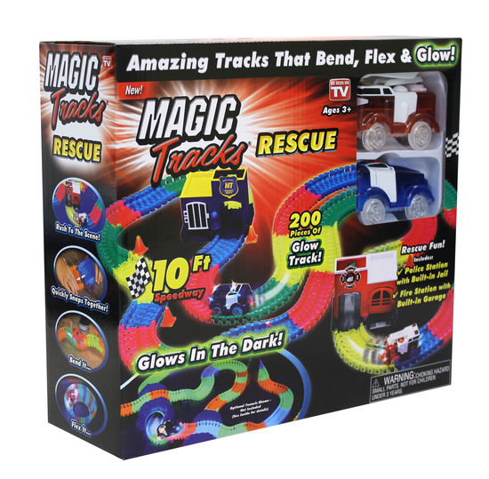 magic tracks police car and fire truck