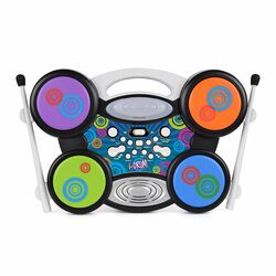 i-Drum MP3 Plug and Play Battery Operated Kids Drums Play Set 1 Thumbnail