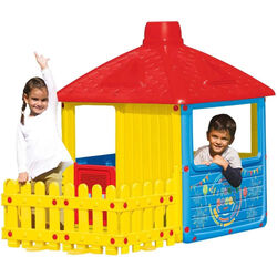 Dolu Garden City House with Fence Kids Playhouse, Indoor Outdoor - 2 Years + Thumbnail